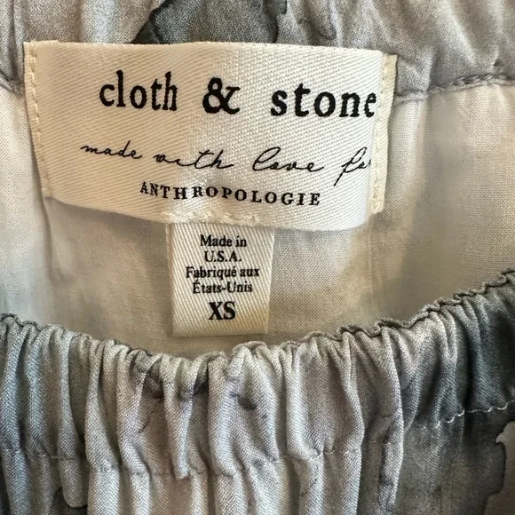 Cloth & Stone Anthropologie Boho Mini Dress Flowy Western Cottage Size XS - Picture 4 of 4
